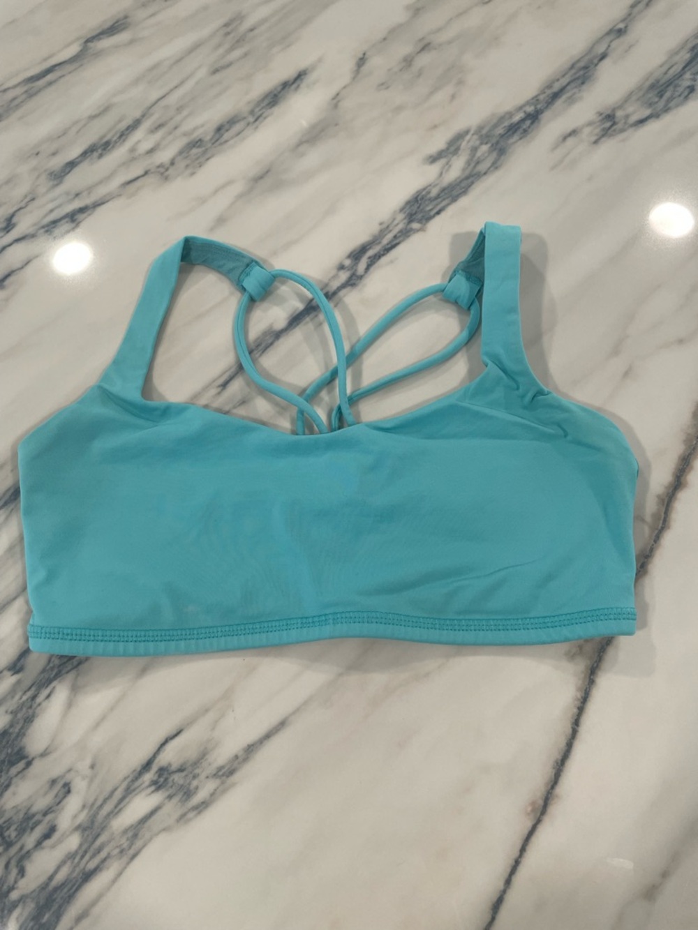 lululemon athletica Light Blue Strappy Sports Bra